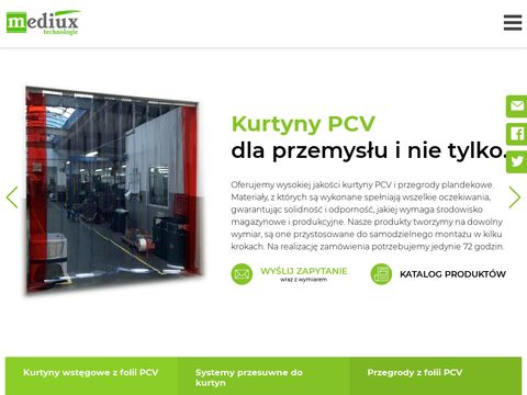 Mediux.pl - kurtyny pcv, bramy, przegrody
