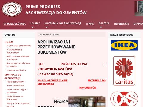 Archiwizacja dokumentów - Prime-Progres