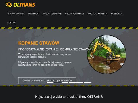 Oltrans - usługi dźwigowe