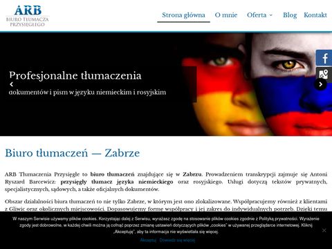 ARB tłumacz przysięgły niemiecki Zabrze