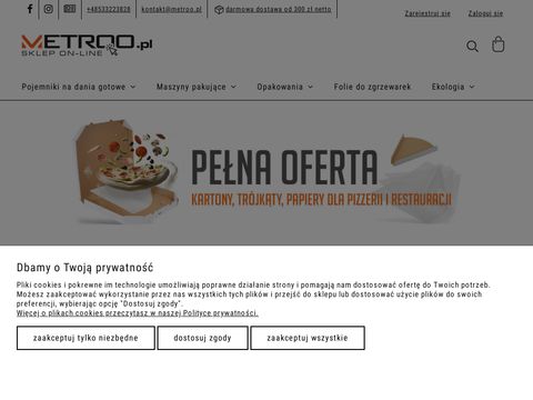 Metroo.pl maszyny i opakowania do zgrzewu