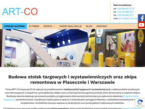 Art-Co Ewa Laskowska stoiska wystawiennicze