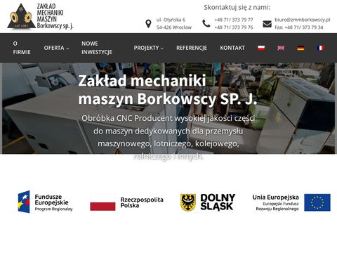 Zmmborkowscy.pl - koła zębate Wrocław