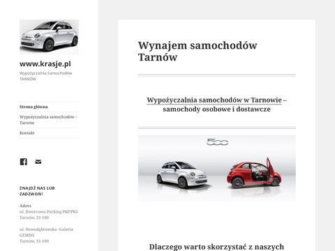 Krasje.pl wypożyczalnia samochodów w Tarnowie