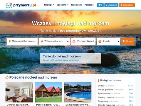 Oferty na wczasy i wakacje nad morzem