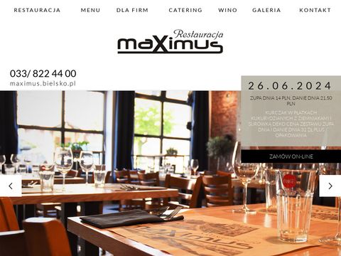 Maximus.bielsko.pl - restauracja, pizzeria