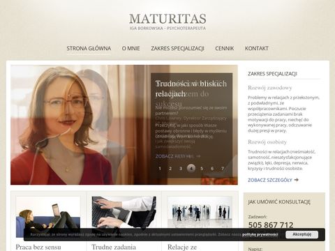 Maturitas.pl psychoterapeuta Warszawa
