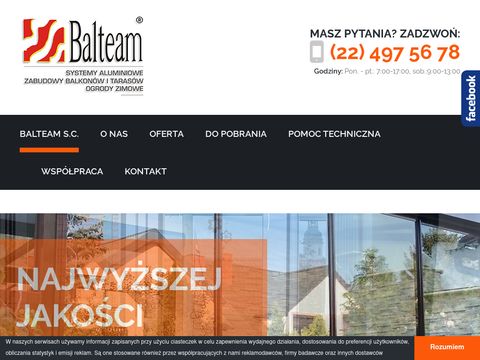 Balteam - ogrody zimowe, zabudowa balkonów