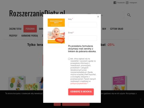 Rozszerzaniediety.pl strona o żywieniu niemowląt