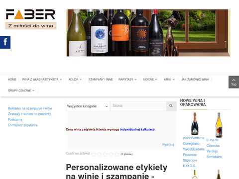 Faber wino i szampany reklamowe