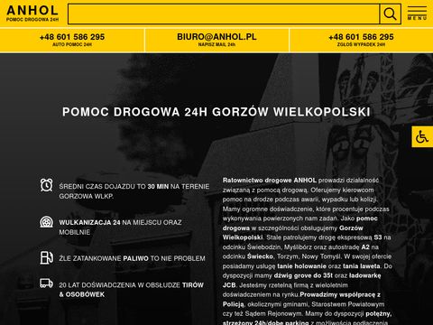 Anhol pomoc drogowa Gorzów Wlkp