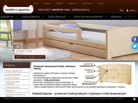 Mebledospania.pl - producent łóżek drewnianych