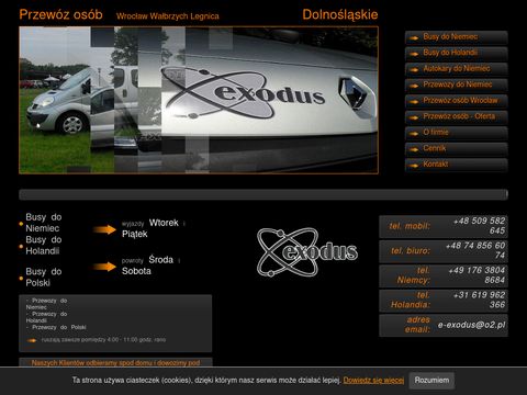Exodusinfo.eu - autokary do Niemiec
