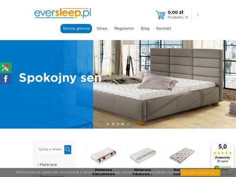 Eversleep łóżka tapicerowane Szczecin