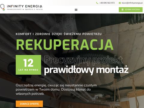 Infinity Energia - rekuperacja