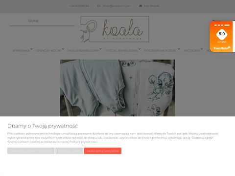 Koala by HeartMade pościel dla dzieci i akcesoria