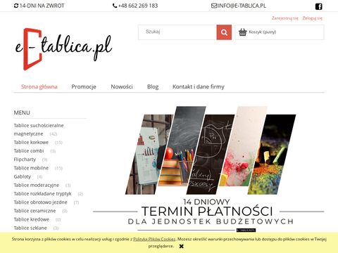 E-tablica.pl tablice wolnostojące na szkolenia