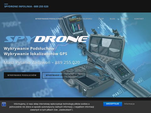 Spydrone24.pl podsłuch w telefonie z Androidem