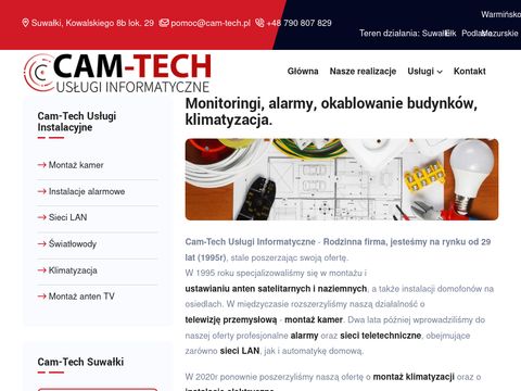 Cam-tech.pl montaż kamer przemysłowych