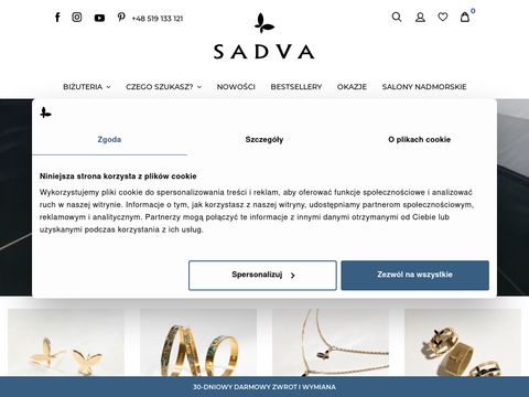 Sadva.pl - biżuteria damska i męska sklep online