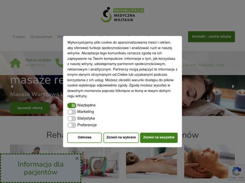Rehabilitacja-mw.pl masaż Warszawa