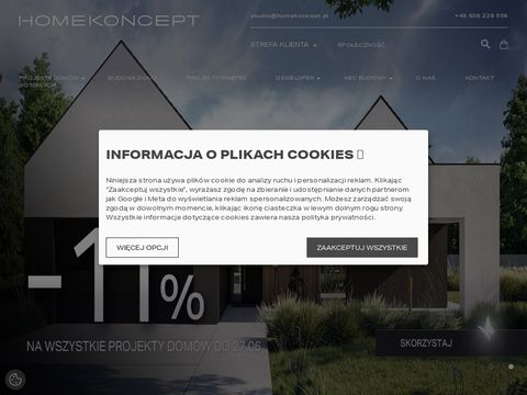 HomeKoncept.com.pl - projekty domów z garażem