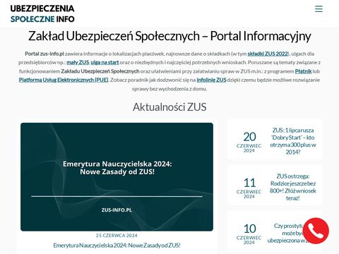 Zus-info.pl serwis informacyjny