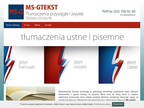 MS-Gtekst - tłumaczenia