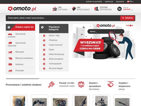 Omoto.pl - internetowa giełda części do pojazdów