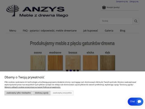 Anzys.pl meble sosnowe sklep