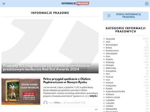Informacjeprasowe.pl - biuro prasowe