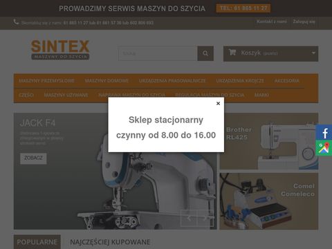 Sintex.pl części do maszyn do szycia