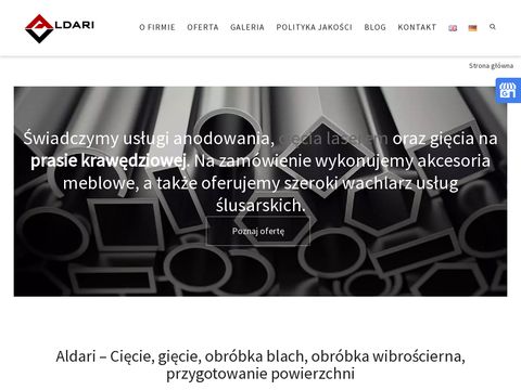 Aldari.pl anodowanie aluminium