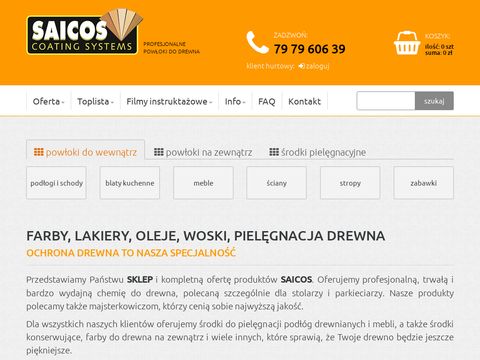 Saicos.com.pl - oleje i lakiery do drewna