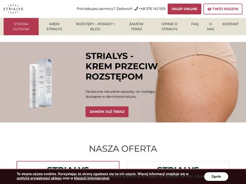 Krem na rozstępy - strialys.pl