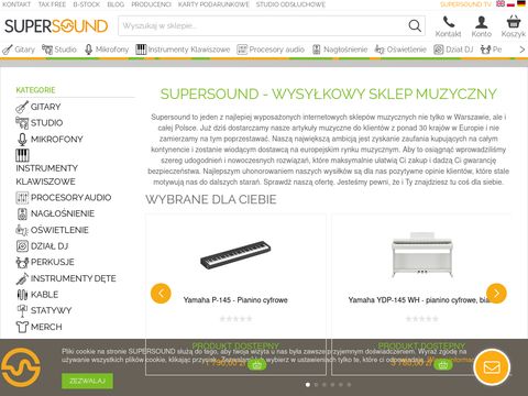 Sklep Muzyczny Supersound.pl - najtańszy sklep w sieci