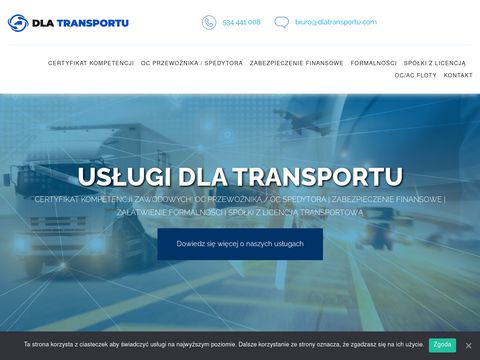 Dlatransportu.com portal