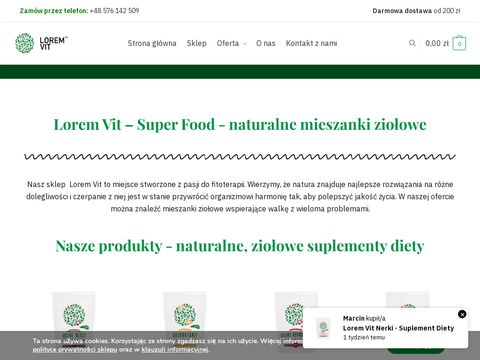 Loremvit.pl - zioła dla aktywnych