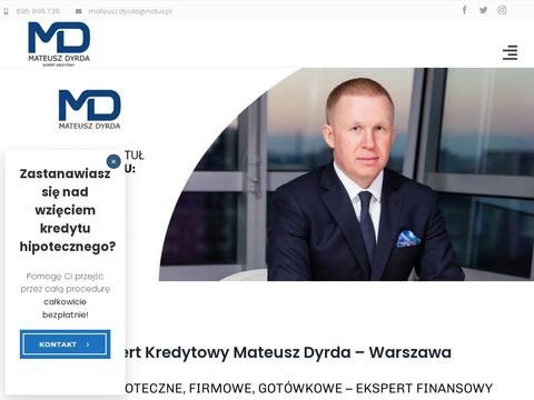 Mateusz Dyrda - doradca kredytowy Warszawa
