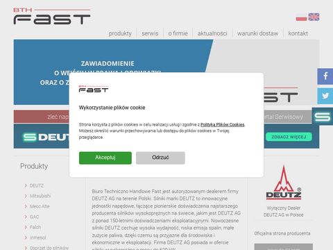 Bthfast.pl - autoryzowany dealer silników Deutz AG