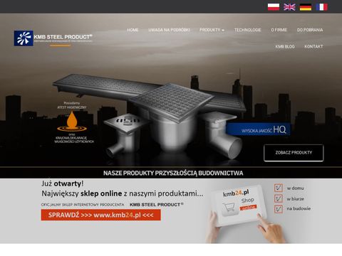 Kratki ściekowe - Kmb Steel Product