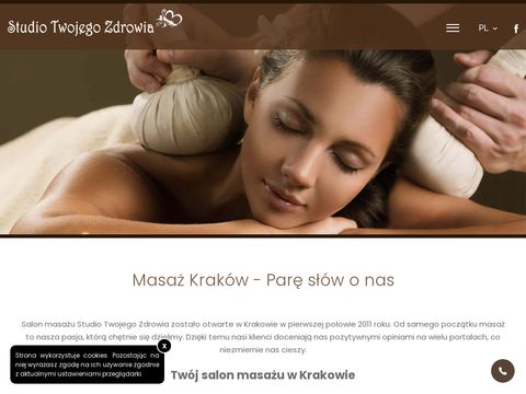 Studiotwojegozdrowia.com masaż Kraków
