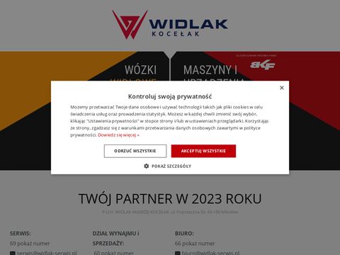 Widlak wynajem i serwis wózków widłowych