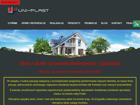 Uni-Plast bramy garażowe Lubań