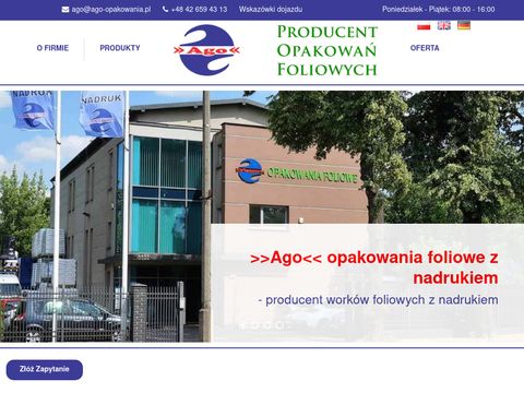 Ago producent worków foliowych