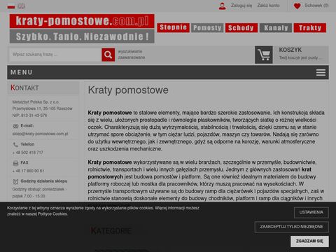 Metalzbyt Polska - kraty pomostowe