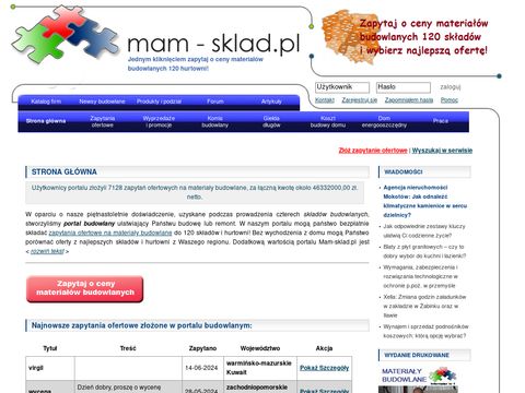 Mam-sklad.pl składy budowlane