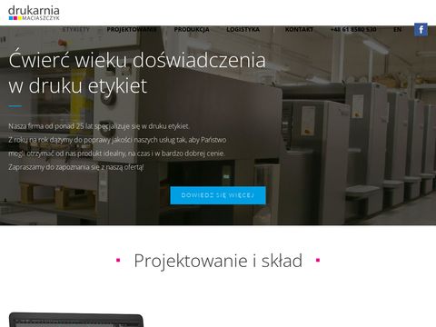 Drukujemyetykiety.com na puszki - Maciaszczyk