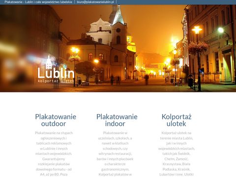 Plakatowanielublin.pl kolportaż ulotek