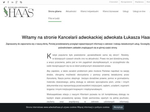 Kancelaria adwokacka Adwokata Łukasza Haasa